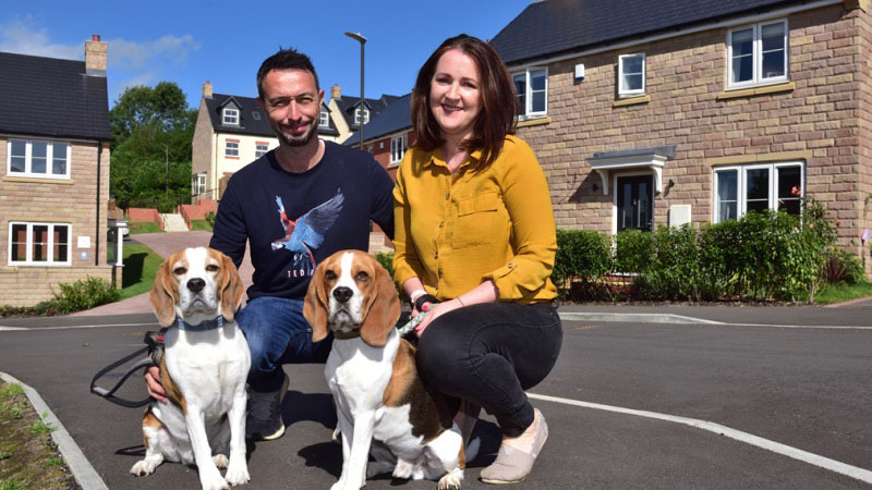 Dan and Laura with Cooper and Jenson