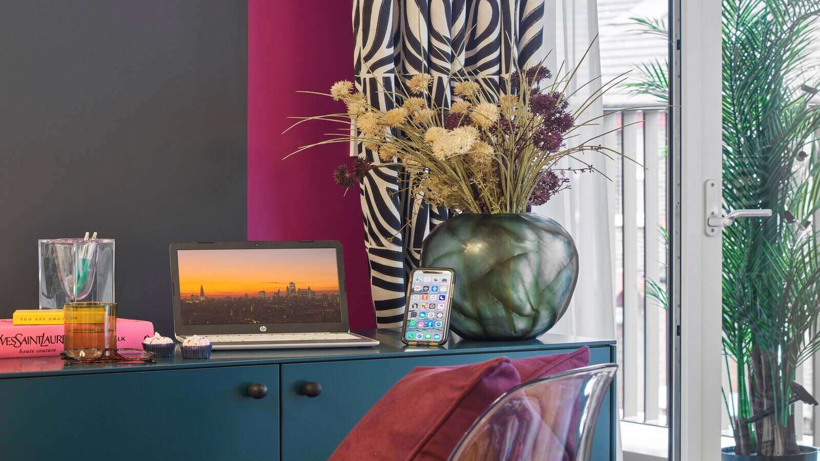 The home working station in the show apartment