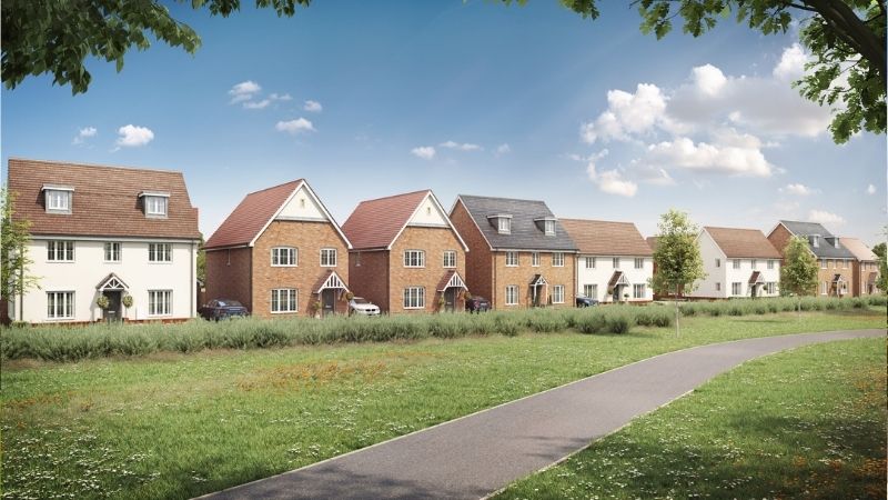 Taylor Wimpey's Orchid Grove development in Haverhill, Suffolk. 