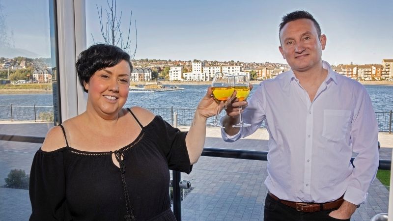 New homeowners at Latitude at The Quays, Laura and Steven Richards