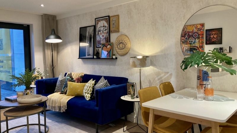 Internal image of an apartment at Digbeth One 2 provided by Edward Thomas Interiors