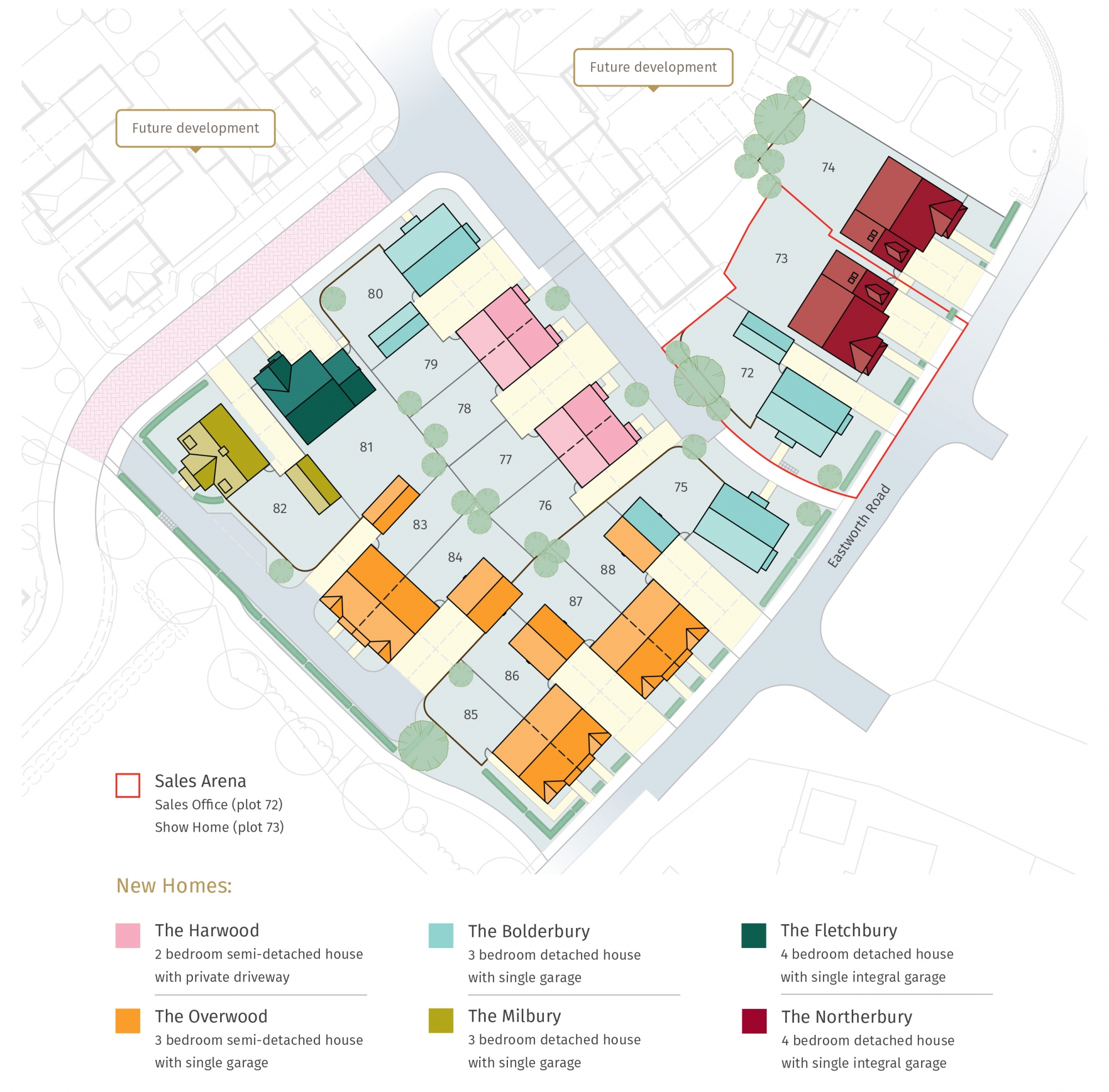 Potters Wood in Verwood, Houses by Pennyfarthing Homes