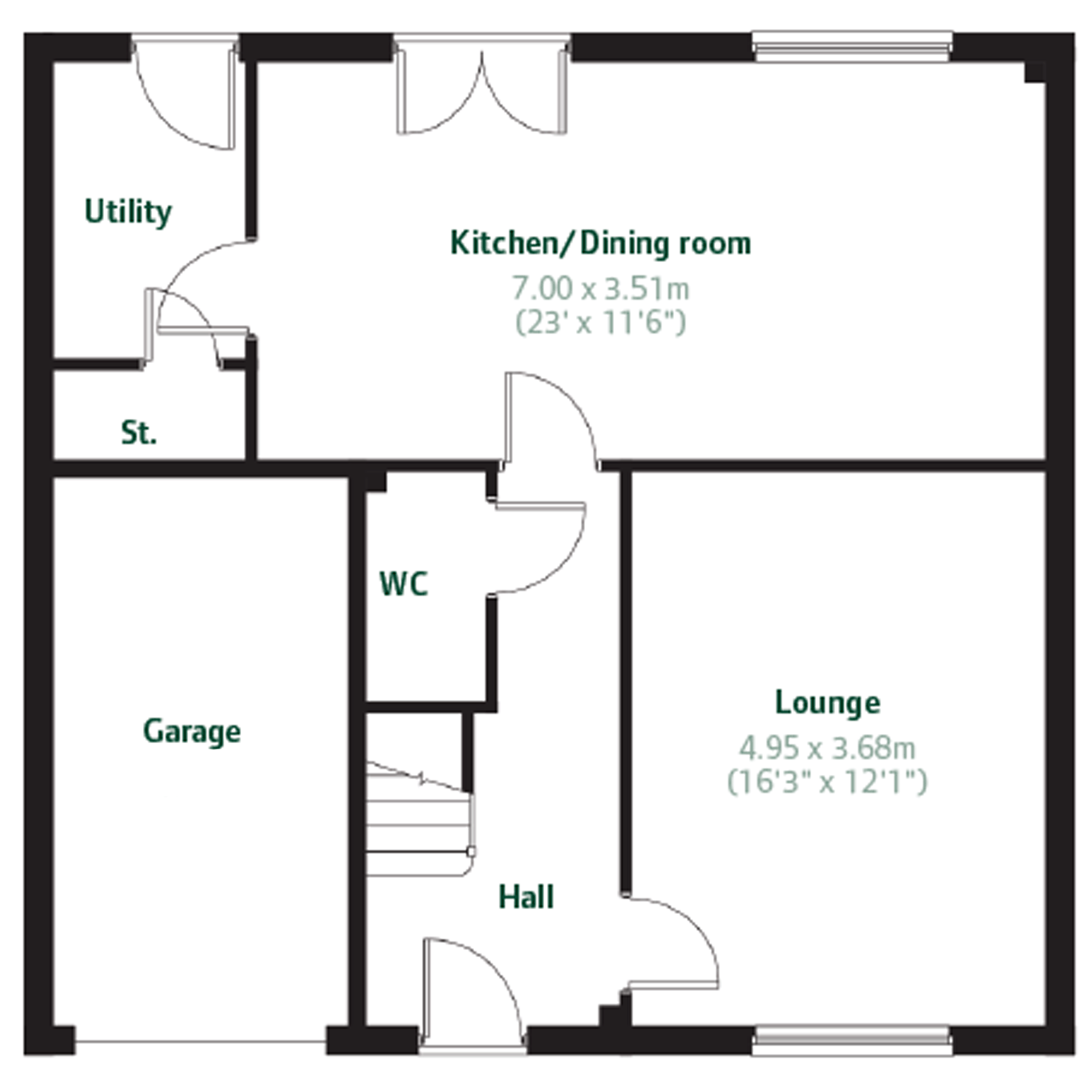 House of 5 Bedrooms, Castle Gardens in Cambuslang by Persimmon Homes (342)