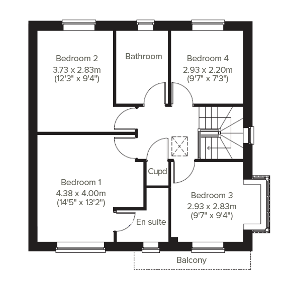Detached House in Fallow Park, Wallsend by Persimmon Homes (164)