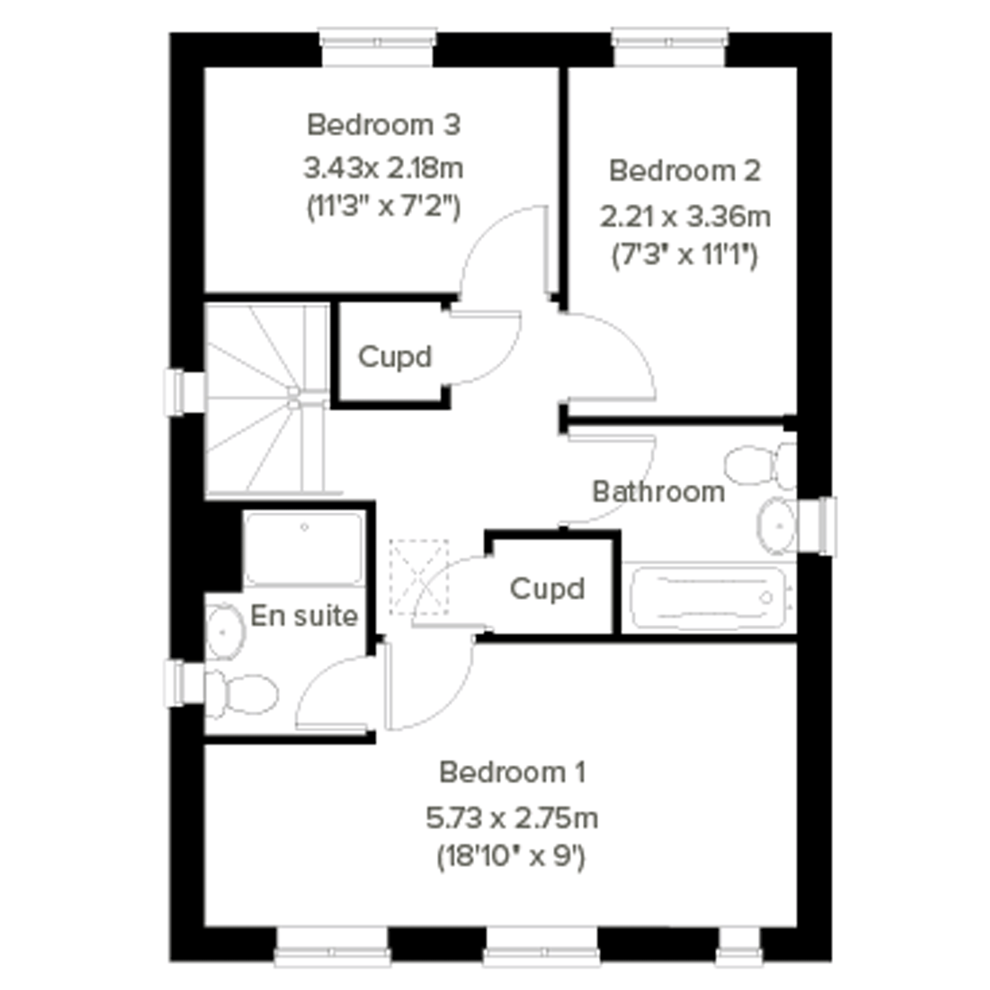 3 Bedroom Property, Michaels Grove in Llanharan by Persimmon Homes (110)
