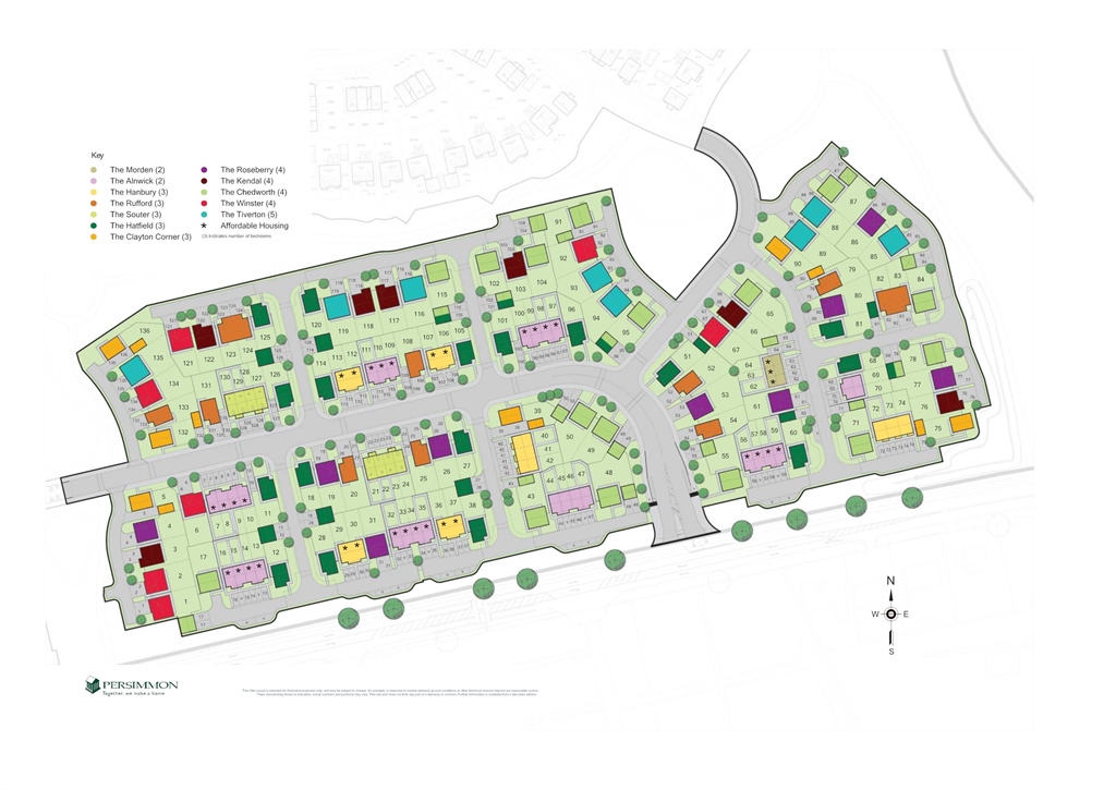 Moorfield Park in Poulton Industrial Estate is built by Persimmon Homes