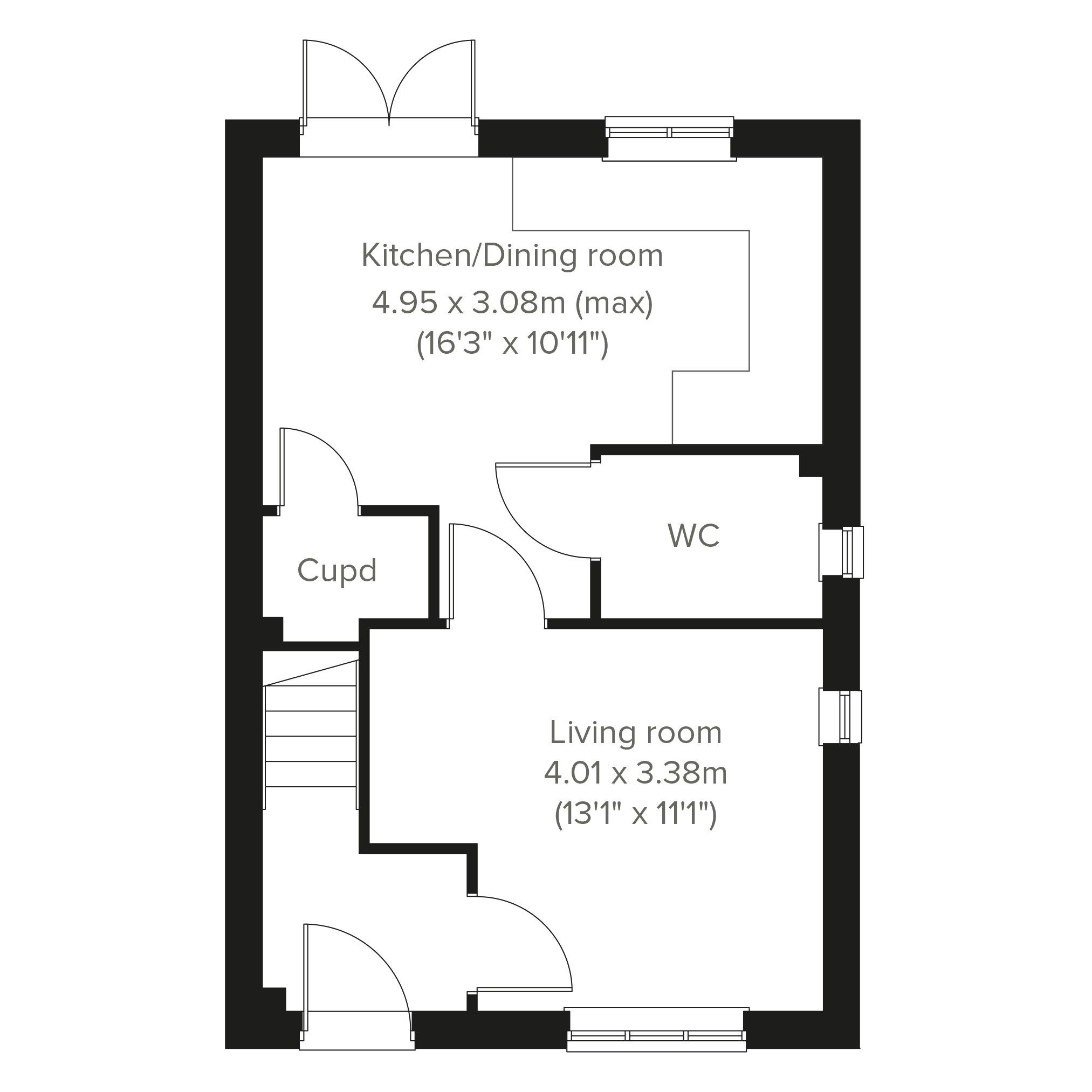 Semi Detached House 3 Bedroom, Overstone Gate in Earls Barton, [County