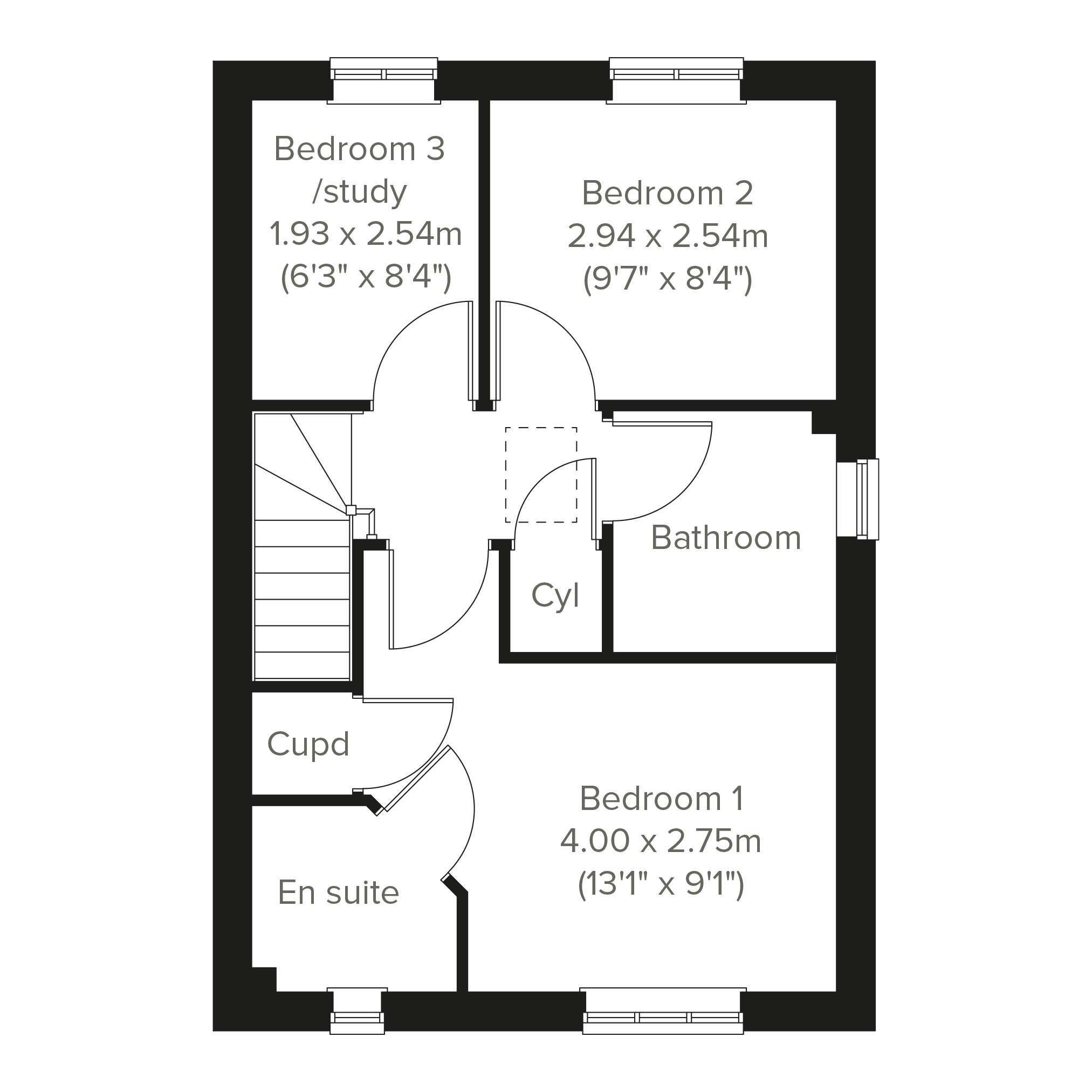 Semi Detached House 3 Bedroom, Overstone Gate in Earls Barton, [County