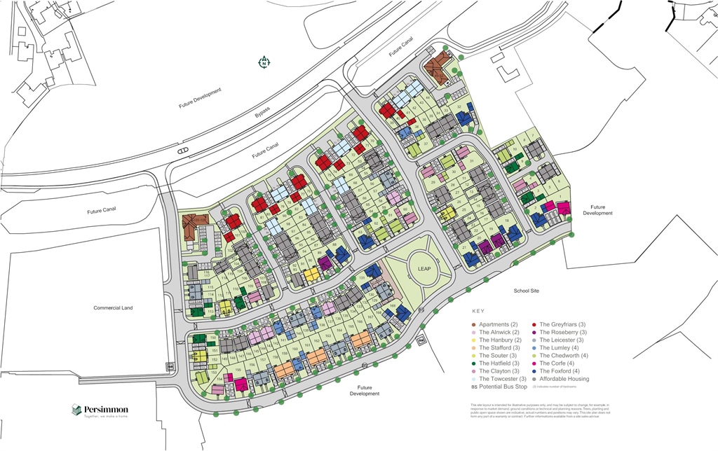 St John's Grange in Lichfield, Houses by Persimmon Homes