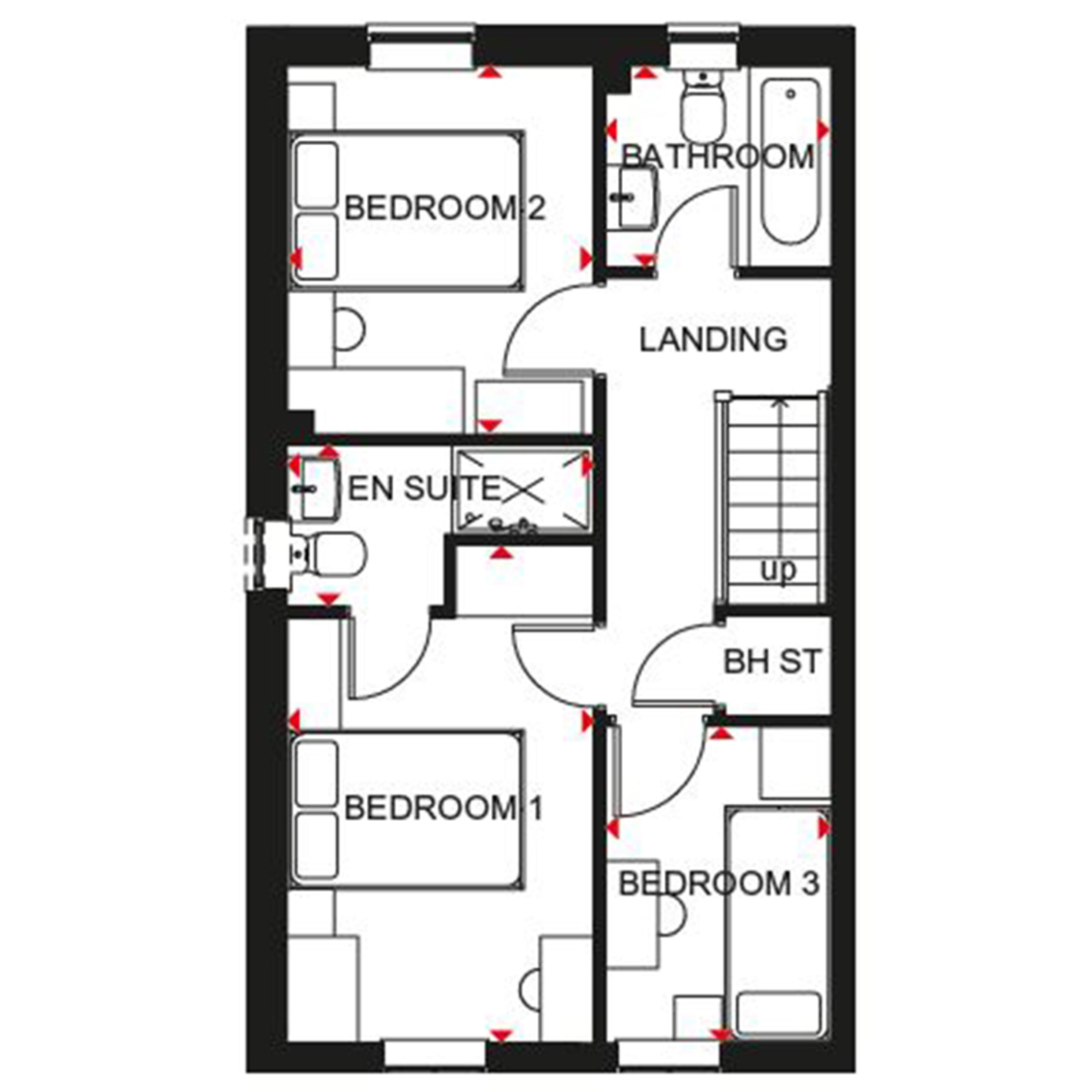 House of 3 Bedrooms, Church Fields in New Hartley by Persona (Plot 198