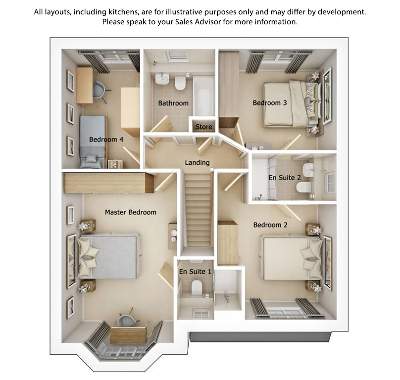 Home 4 Bedroom House, Orchard Manor in Grimsargh (Plot 27 Brearley)