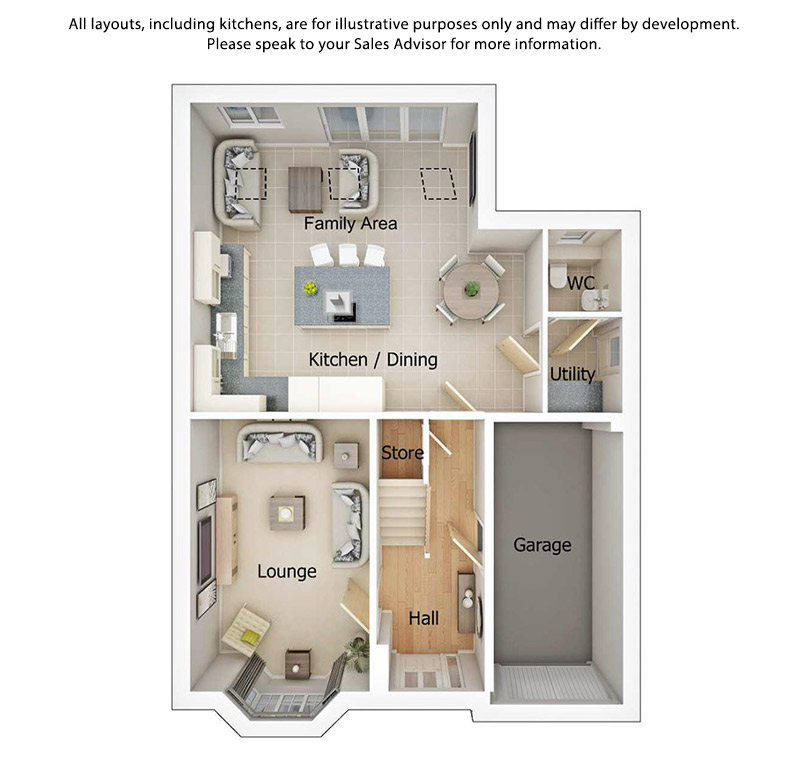 House of 4 Bedrooms, Roman Heights in Poultonlefylde by Seddon Homes (Plot 82 Hartford)