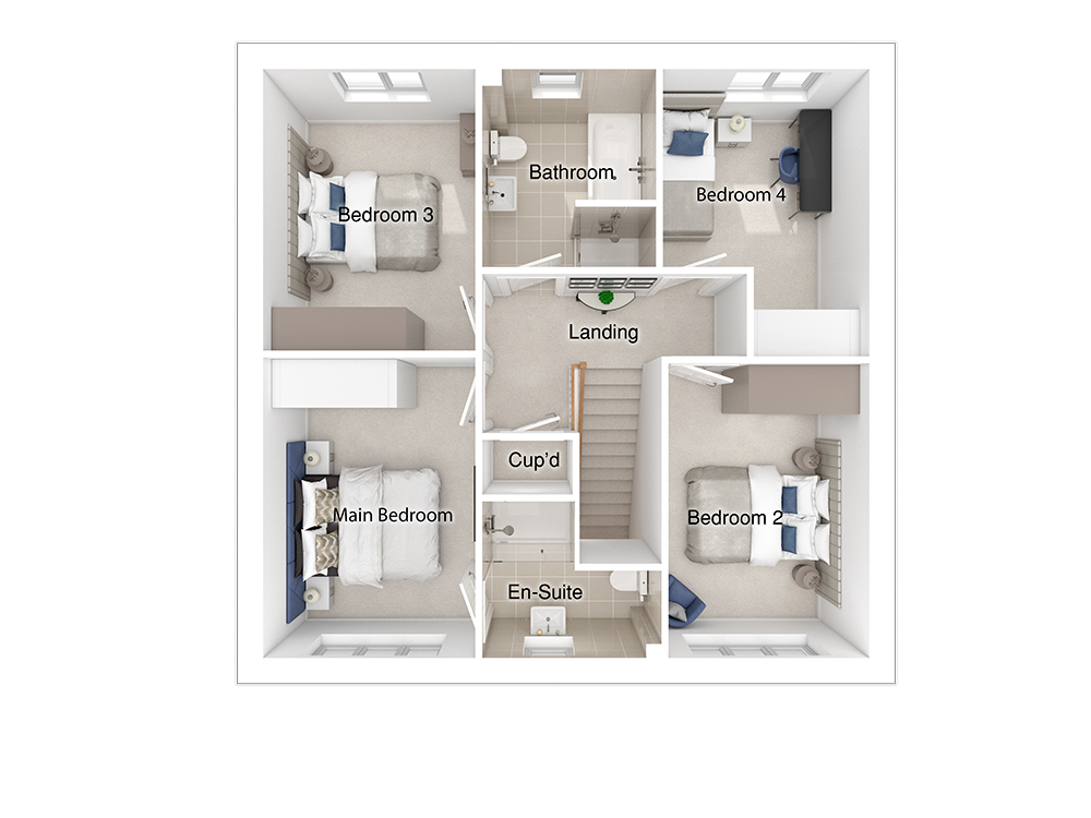 4 Bedroom Property, St Johns Manor in Callerton by Story Homes (Plot