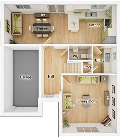 Detached House The Maxwell Plot 536 For From £365,000 With 4 Bedrooms